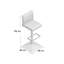 Alex Swivel Upholstered Adjustable Height Counter Stool with Metal Frame-10259043