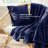 Bedsure King Comforter Set 5 Pieces - Bed in a Bag with Fleece Throw Blanket and Decorative Pillow, Lightweight Bedding Comforter Sets, All Season Bedding, Blue-105526948-105526954