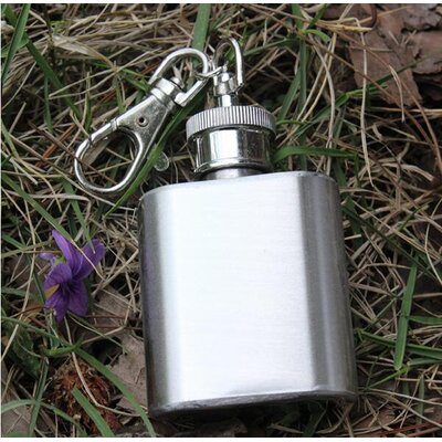 Portable 1oz Mini Stainless Steel Hip Flask Alcohol Flagon with Keychain -  Prep & Savour, 1F454D0AEF134F77910A762CC346820E