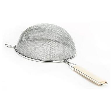 Restaurantware 1 Count Box 5 Met Lux China Cap Course Strainer, Small, Stainless Steel