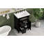 Meuble-lavabo 24 po avec lavabo, meuble-lavabo avec un tiroir rabattable et deux tiroirs, tablette réglable, bois massif et panneau de fibres à densité moyenne-1135887305