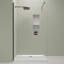 Valeria 8mm Glass Walk In Shower Screen With Black Frame - Various Sizes-144663207