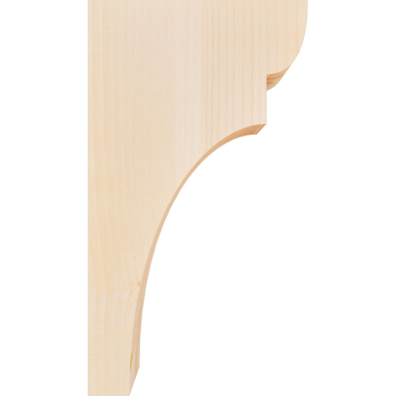 Yorktown Corbel, H 18 po x l 3,5 po x P 10 po, Sapin de Douglas, Lisse