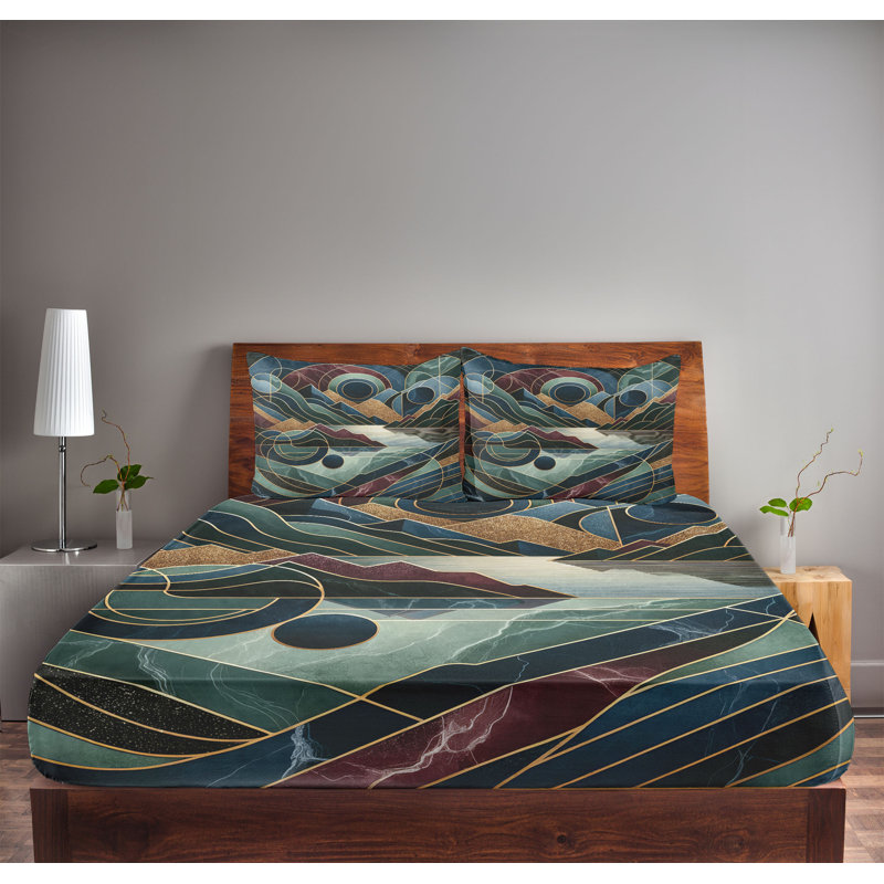 Ensemble de draps et taies décoratives Ambesonne-sd1074, Ensemble de draps pour lit simple TG avec 1 taie d