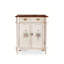 Banc de rangement blanc en bois manufacturé