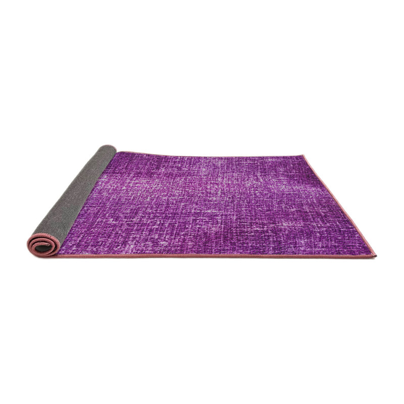 Tapis violet tissé à la machine, Carré 6 pi