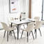 Ensemble de 6 chaises de salle à manger en cuir Marymar-77357390