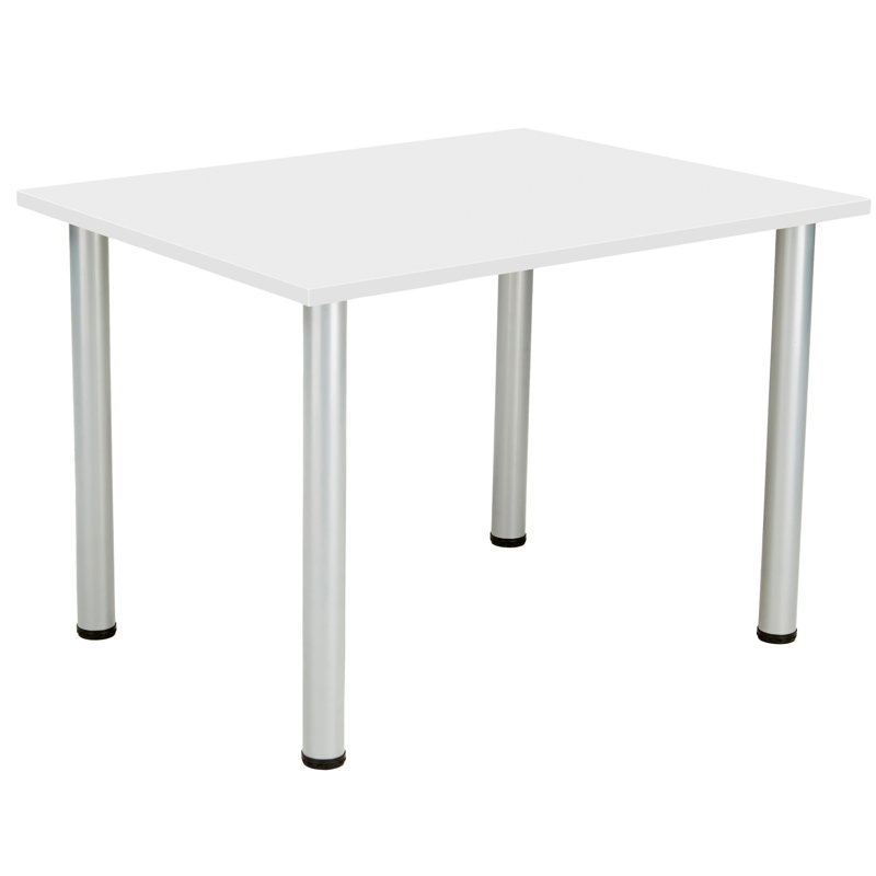 Bouton Rectangle Conference Table, White, H73 x W140 x D80cm