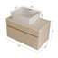 Meuble-lavabo flottant 31,5 pouces avec vasque en céramique et rangement-1604134068