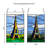 14.5"H Eiffel Tower Stained Glass Window Panel