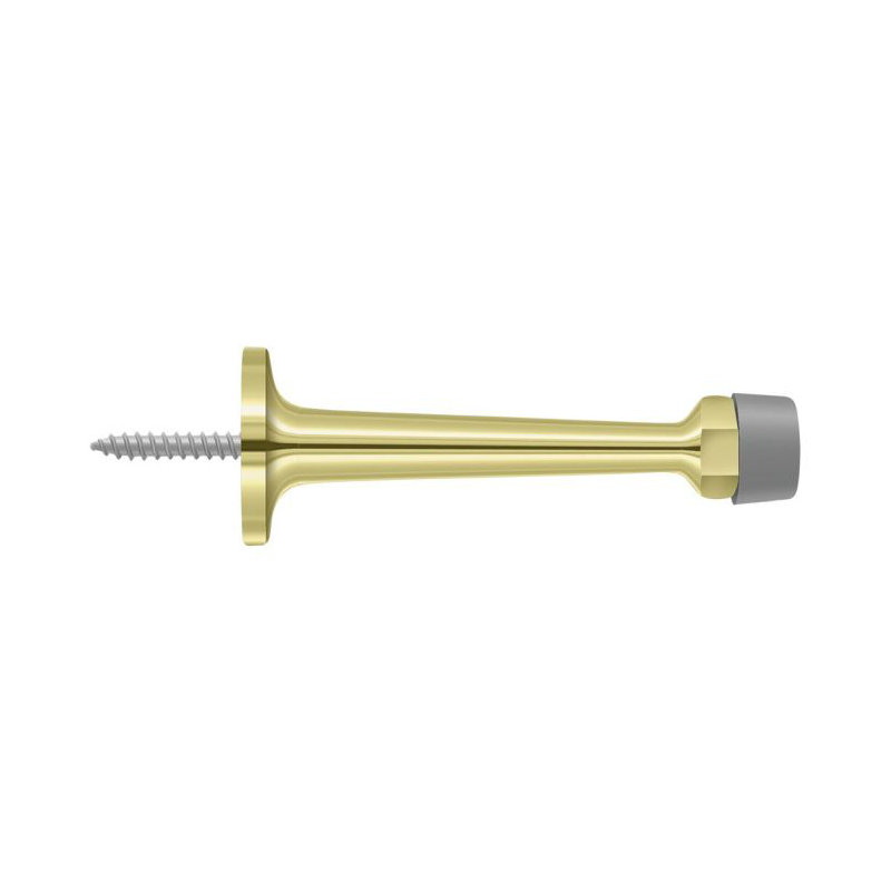 Kick Stop, Brushed Nickel, 1.125" H x 4.25" W x 1.125" D