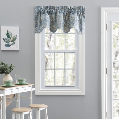 Sanita Cotton Floral Scalloped Window Valance