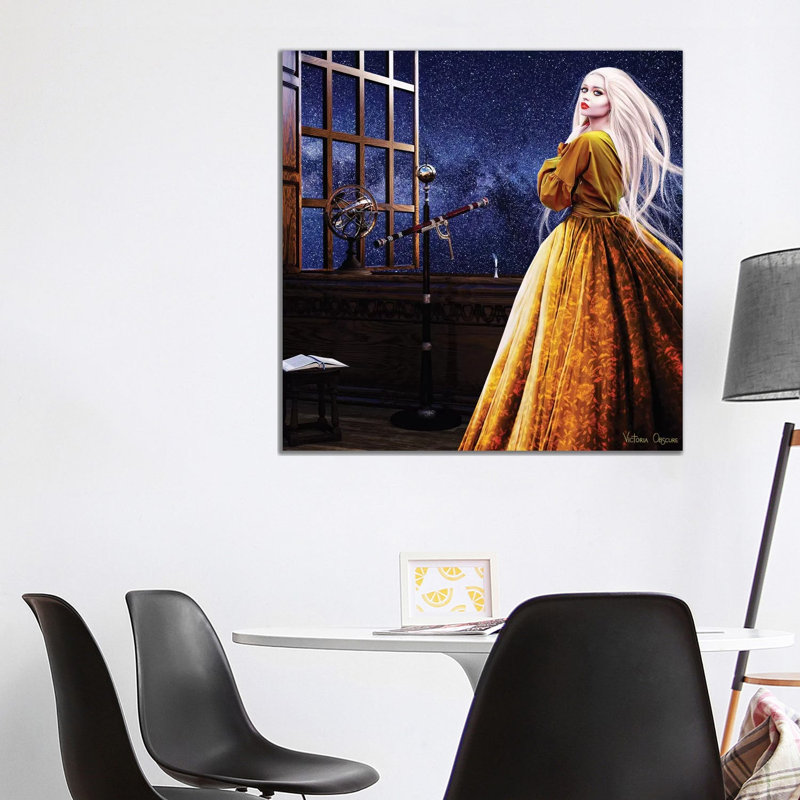 Stargazer by Victoria Obscure - Wrapped Canvas Painting, 93.98 cm H x 93.98 cm W x 1.91 cm D