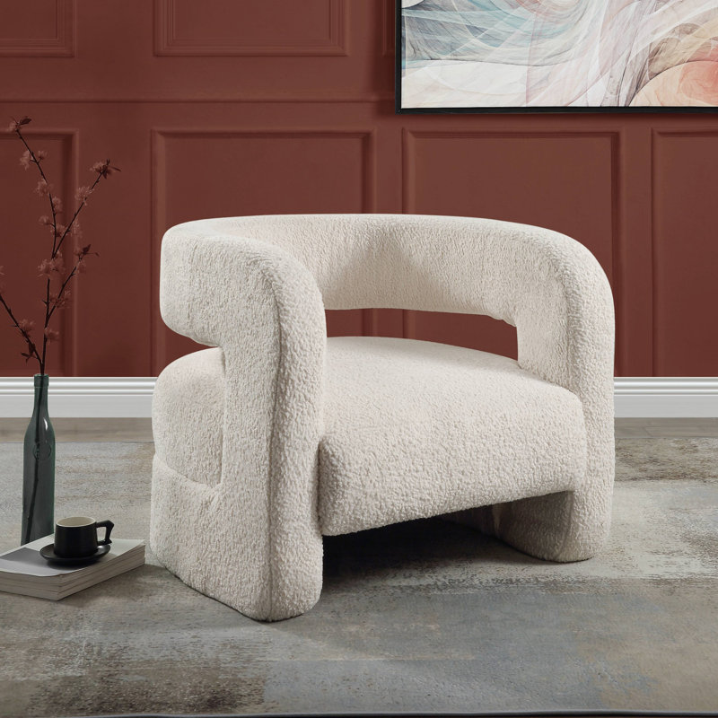 Chaise d'appoint en sherpa Yitua
