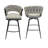 28" Bar Chair Linen Woven Bar Stool Set Of 2 (No Including  Table)-27946986