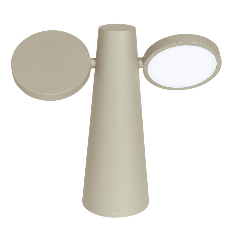 Oto LED Outdoor Table Lamp, Clay Gray