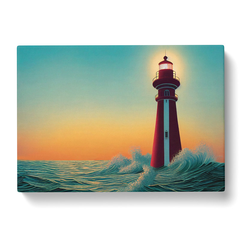 Lighthouse Seascape Vol.3 - Wrapped Canvas, 35cm H x 50cm W x 3cm D