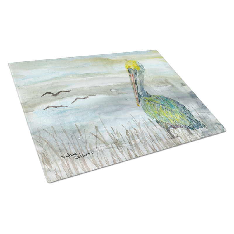 Planche à découper en verre trempé caroline de trésors, Aquarelle