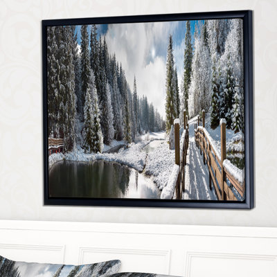 « winter matin panorama », photographie sur toile