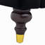 Canapé Chesterfield en velours de 88,5 pouces avec capitonnage à boutons et pieds en bois sculpté