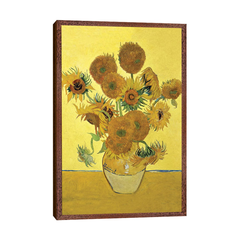 Sunflowers (Fourth Version), 1888 by Vincent Van Gogh - Print on Canvas, 101.6 cm H x 66.04 cm W