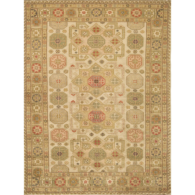 Hand Woven Wool Oriental Area Rug, Rectangle 8' x 10'