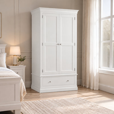 Kate 2 Door Solid Wood Wardrobe