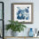 Blue Velveteen - Reproduction d'art sur papier encadrée