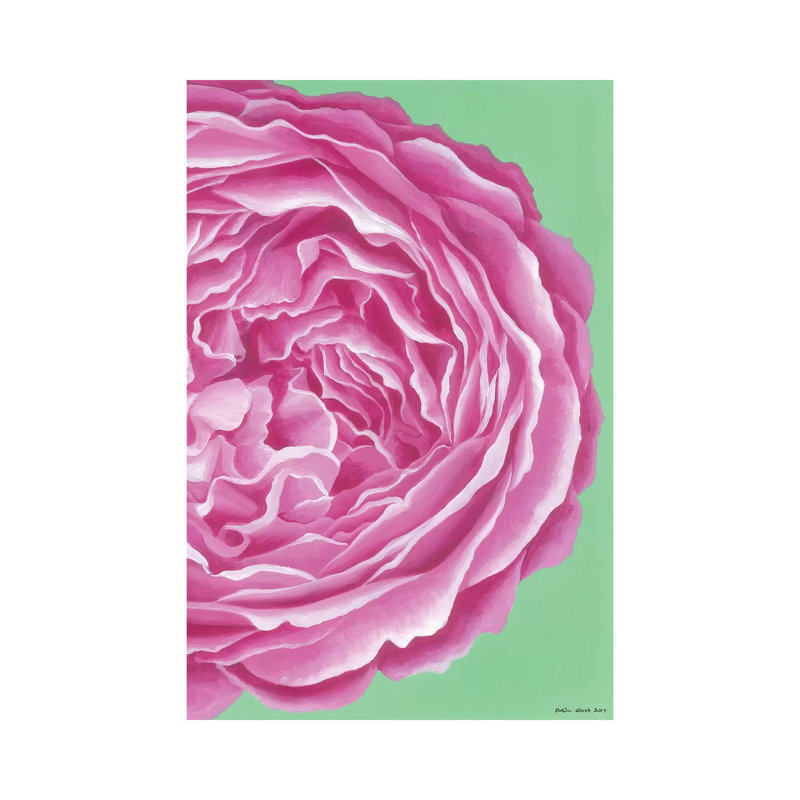 Pink Rose by Kirstin Wood - Wrapped Canvas Gallery-Wrapped Canvas Giclée, 101.6 cm H x 66.04 cm W x 1.91 cm D