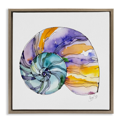 Cadre flottant rayé Sunilit Nautilus, design par Shelly Craig