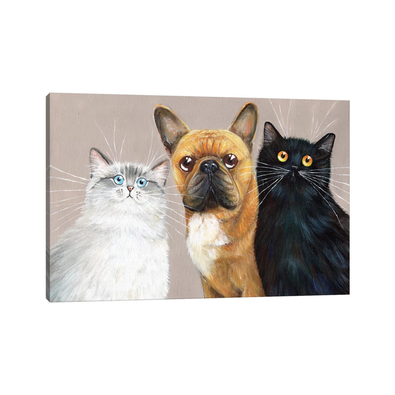 Mimi, Many & Dewey by Kim Haskins - Wrapped Canvas Print, 66.04 cm H x 45.72 cm W x 1.91 cm D