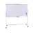 Double-Sided Magnetic Mobile Whiteboard with Markers