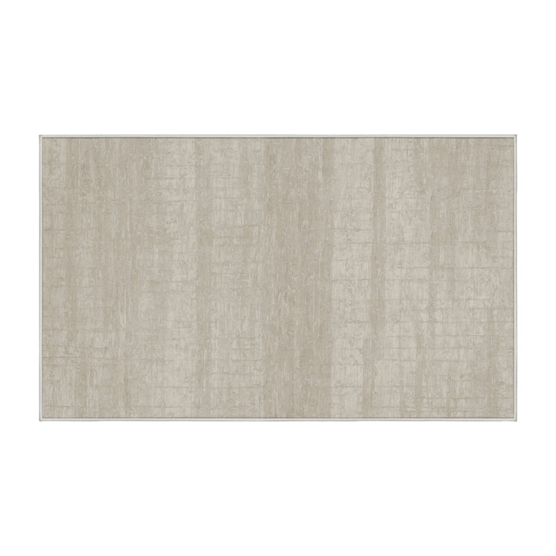 Tapis beige soyeux et moelleux, Tapis de couloir 2 pi x 4 pi