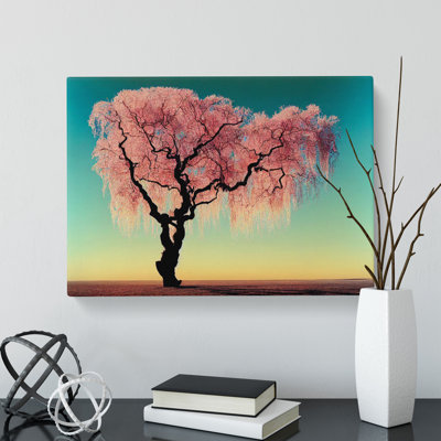 Evocative Weeping Willow Tree - Wrapped Canvas