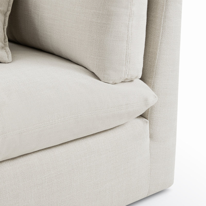 Canapé modulaire de 6 pièces Annabella, Tissage performant en lin Effie