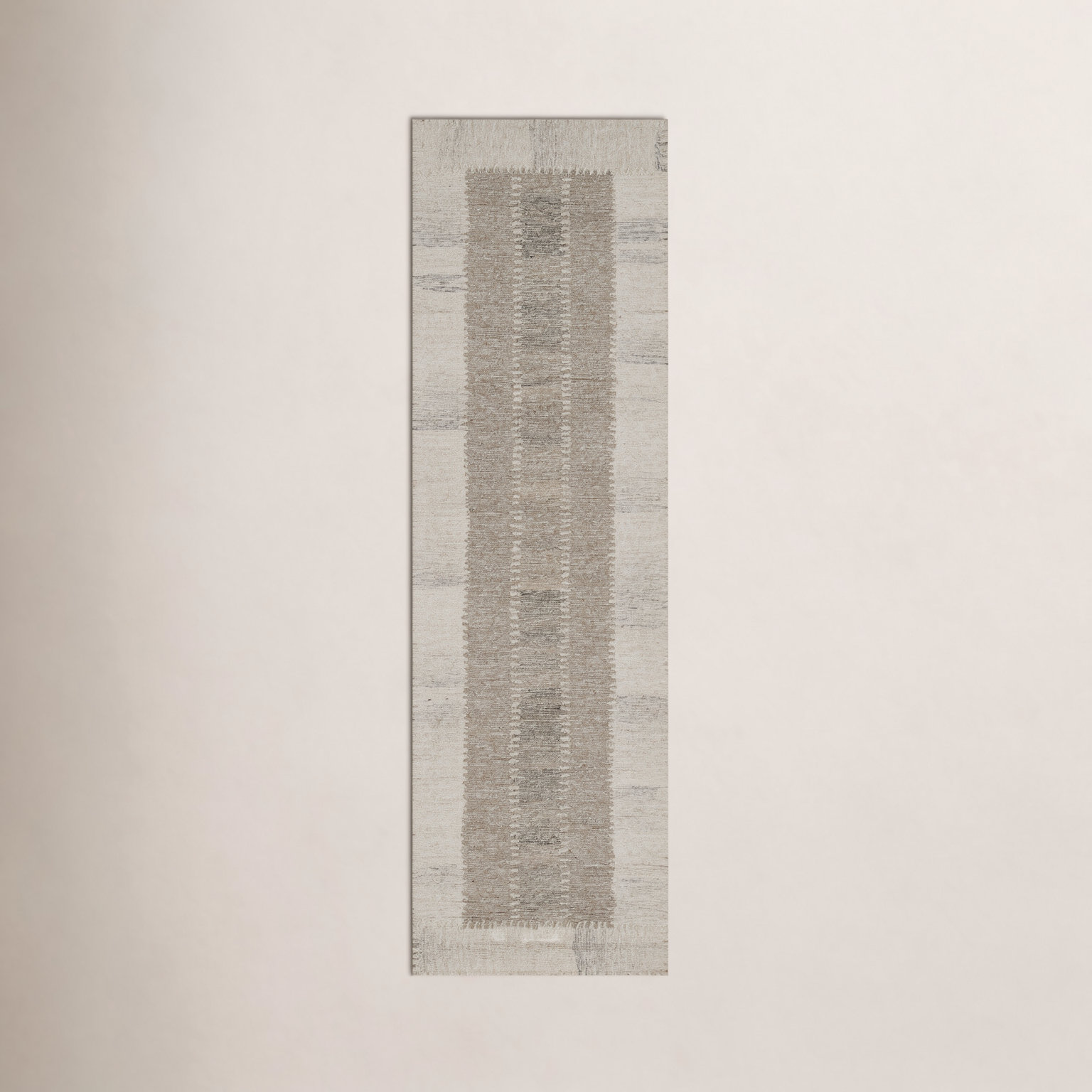 Lanora Hand-Tufted Geometric Wool Rug, Runner 2'3" x 8'