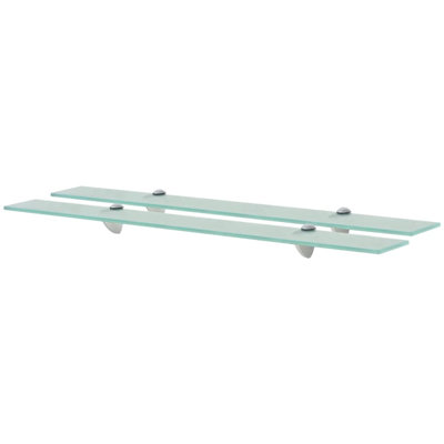 2 -Piece Glass Floating Shelf