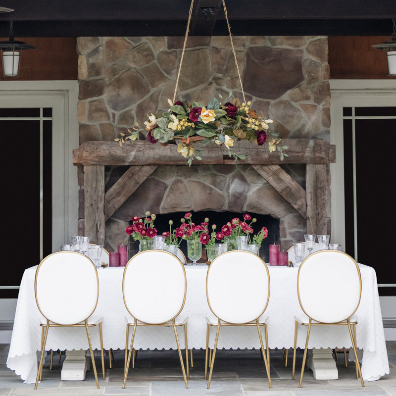 Golden Magnolia Chandelier