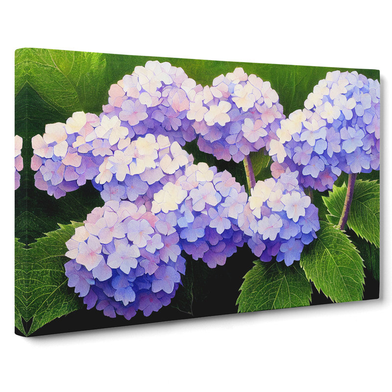 Hydrangea Flower View Vol.1 - Wrapped Canvas, 50cm H x 76cm W x 3cm D