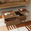 51.1" Modern Lift-top Coffee Table With 2 Storage Drawers & Hidden Compartment
