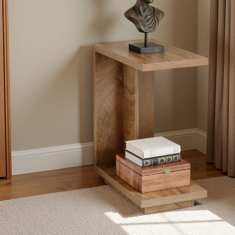 C-Shaped Bedside Table,Stylish Side Table