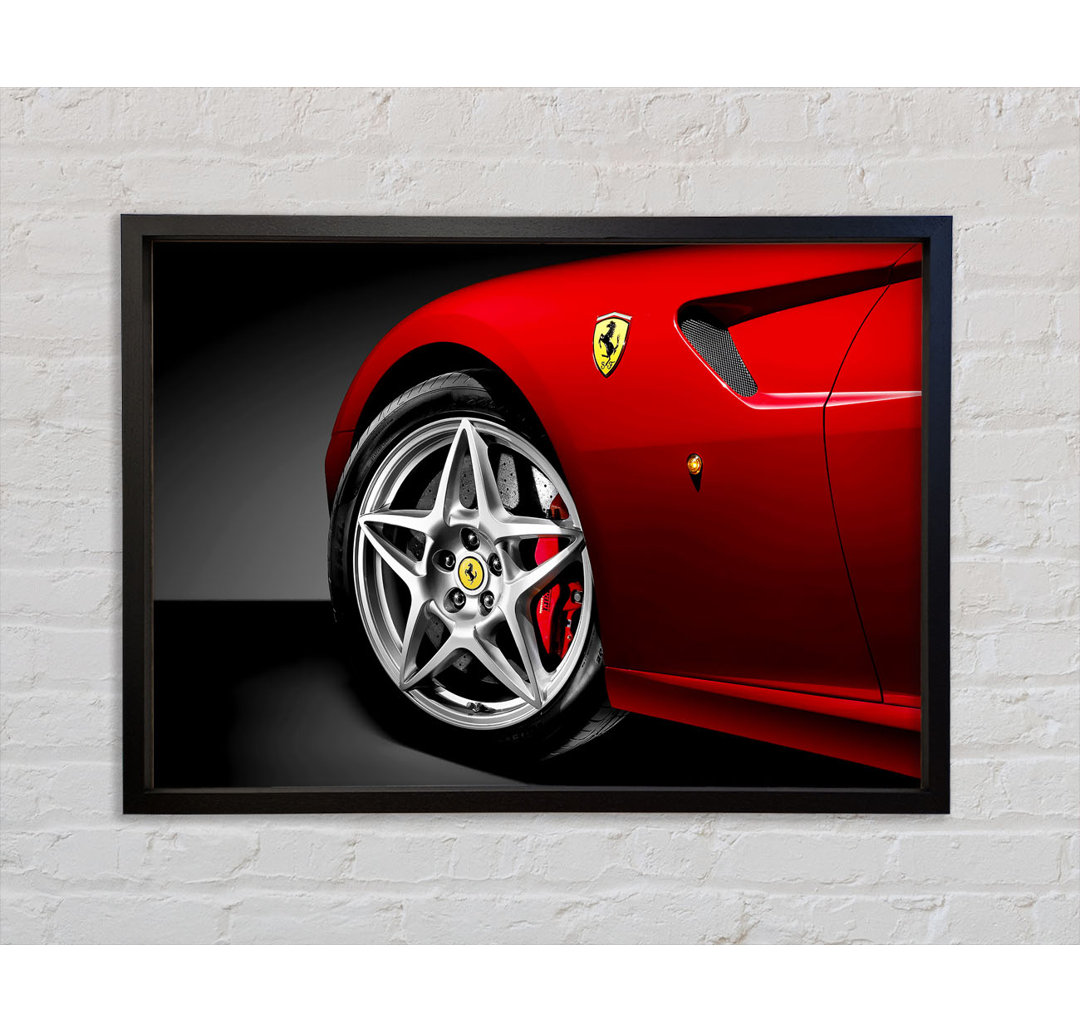 Ferrari F430 Speichenrad - Einzelner Bilderrahmen Kunstdrucke auf Leinwand