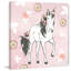 Crissman Crissman Citrus Floral Unicorn - No Frame Print on Canvas-37528384
