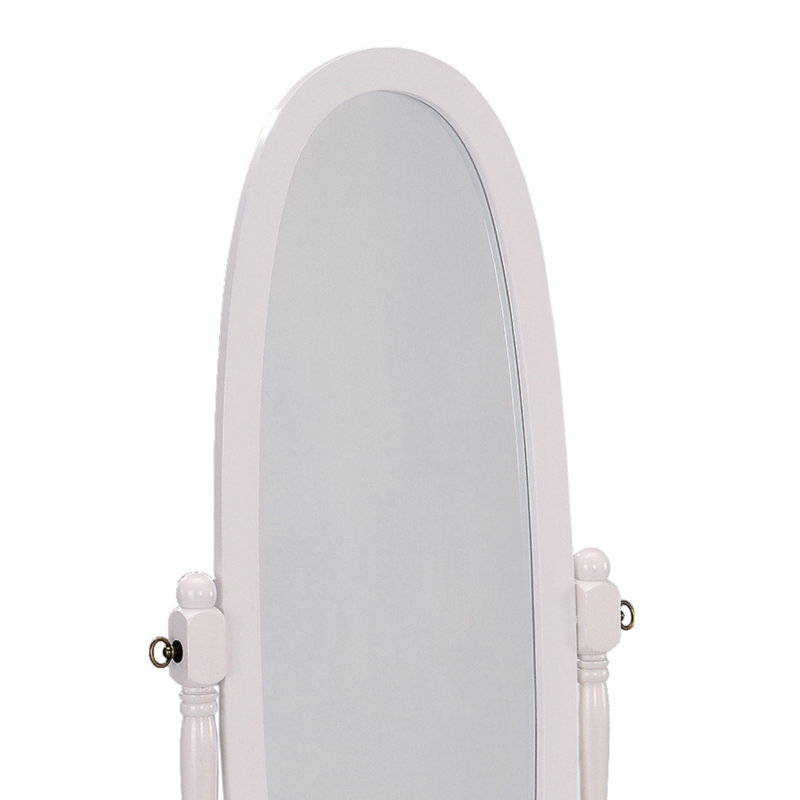 Miroir ovale pleine longueur Cheval, Blanc