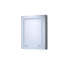 24 po L 30 po, alliage d'argent, armoire à pharmacie, miroir à DEL, trois lumières colorées, tablettes réglables, charnières à fermeture dissimulée