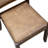 3-piece Kitchen Table Set included a Round Kitchen Table and 2 Brown Texture Polyester Fabric stackable dining Chair, Antique Walnut Finish-595866852-567989449-567989447
