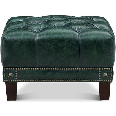 Picadilly 100% Top Grain Leather Ottoman
