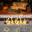 12.6’’ H X 42’’ W Metal Propane Outdoor Gas Fire Pit Table Hollow Design Sunflower With Golden Light