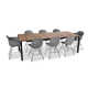 Dusti 94'' Rectangular 8 - Person Outdoor Dining Set