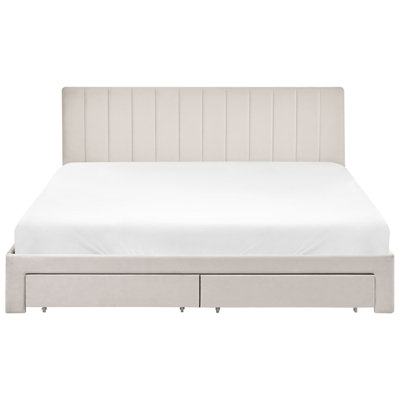 Upholstered Drawers Bed